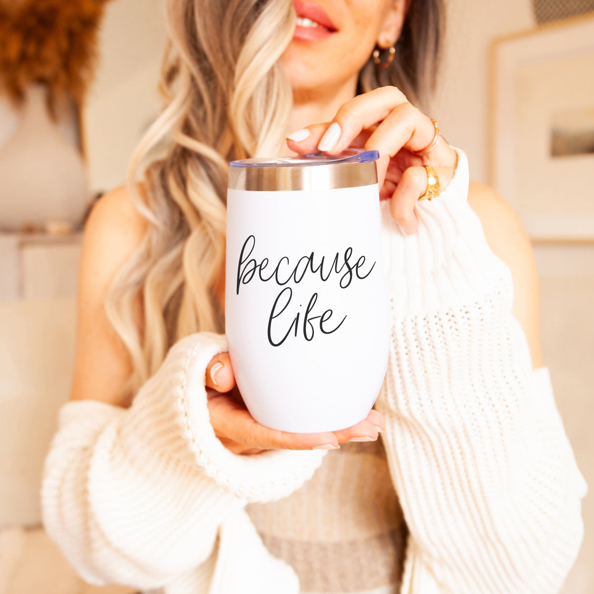 Because life wine tumbler 17oz
Adult humor wine cup because life
Because life wine tumbler gift
Wine tumbler because life accessories