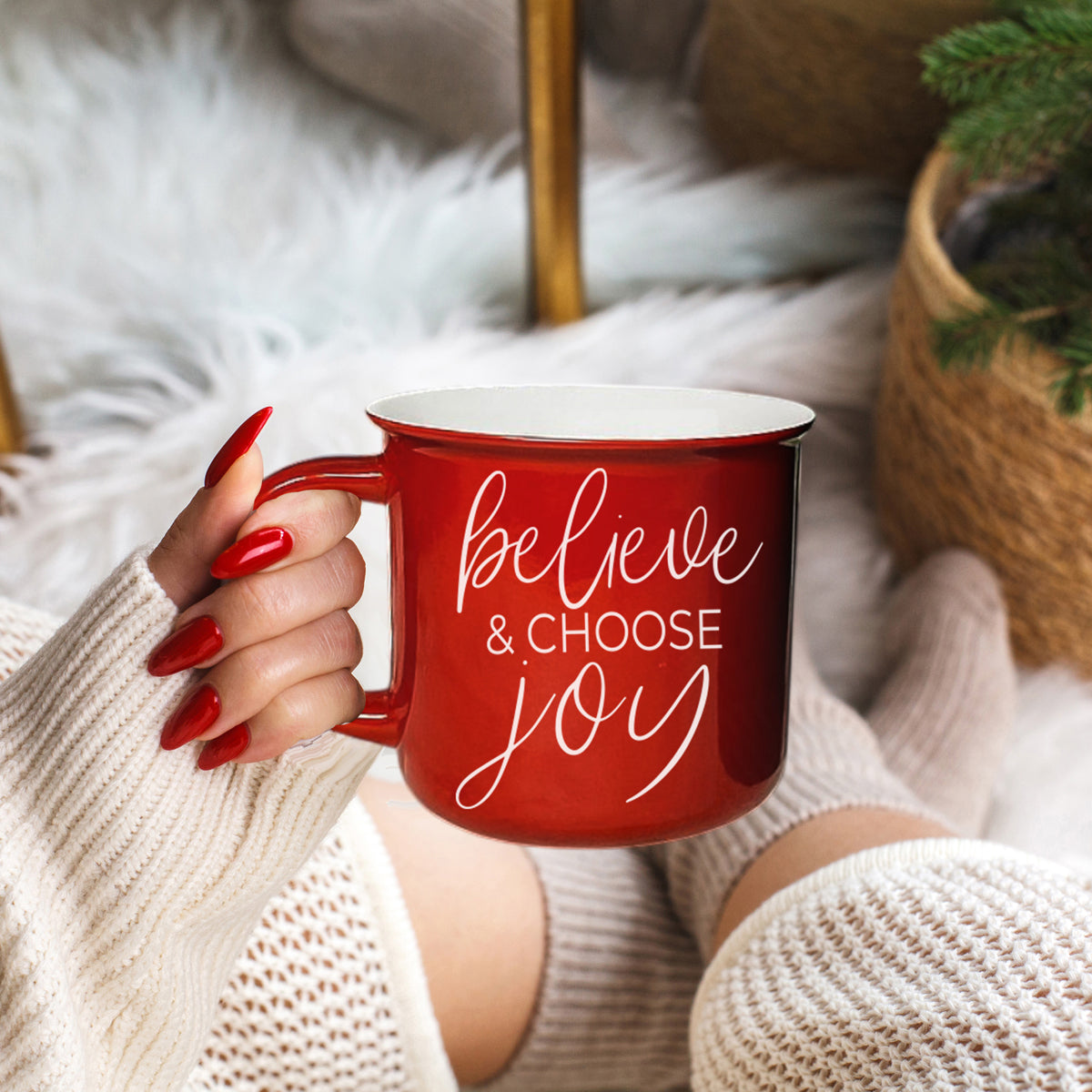 Believe & Joy Mug