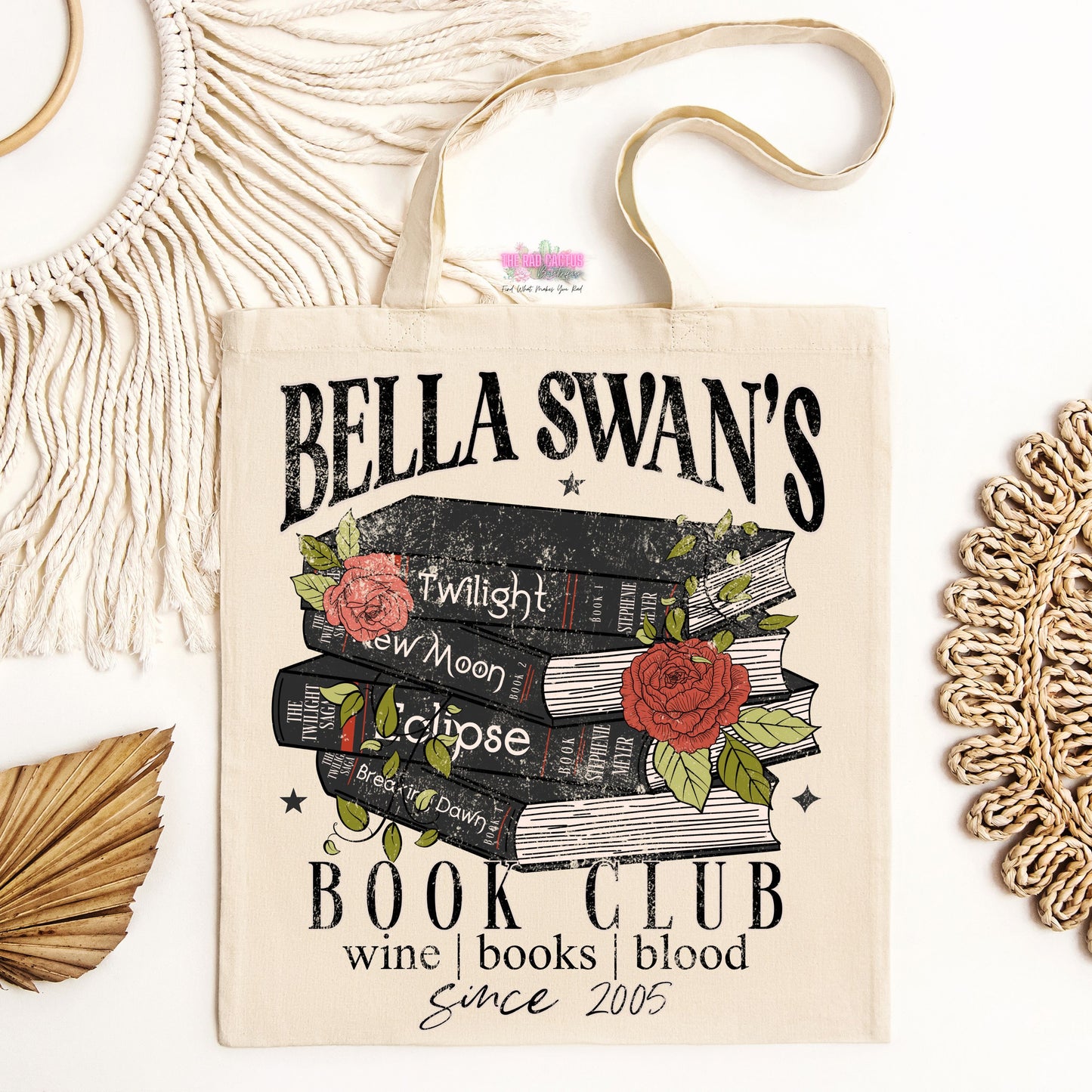 Wine, Books & Blood Tote Bag