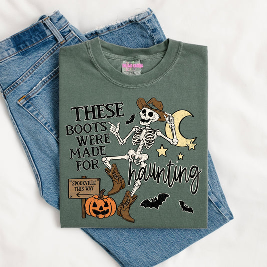 These Boots Were Made for Haunting Graphic Tee or Crewneck Sweatshirt
