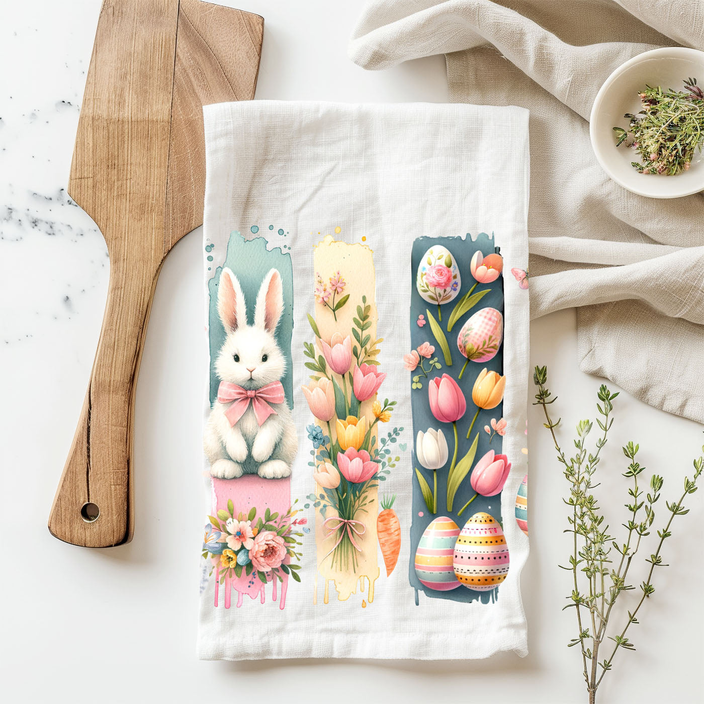 Spring bunny floral kitchen towel cottagecore decor
Watercolor art kitchen towel Easter spring farmhouse
Pastel brushstroke bunny dish towel spring decor
Easter watercolor kitchen towel bunny tulips eggs