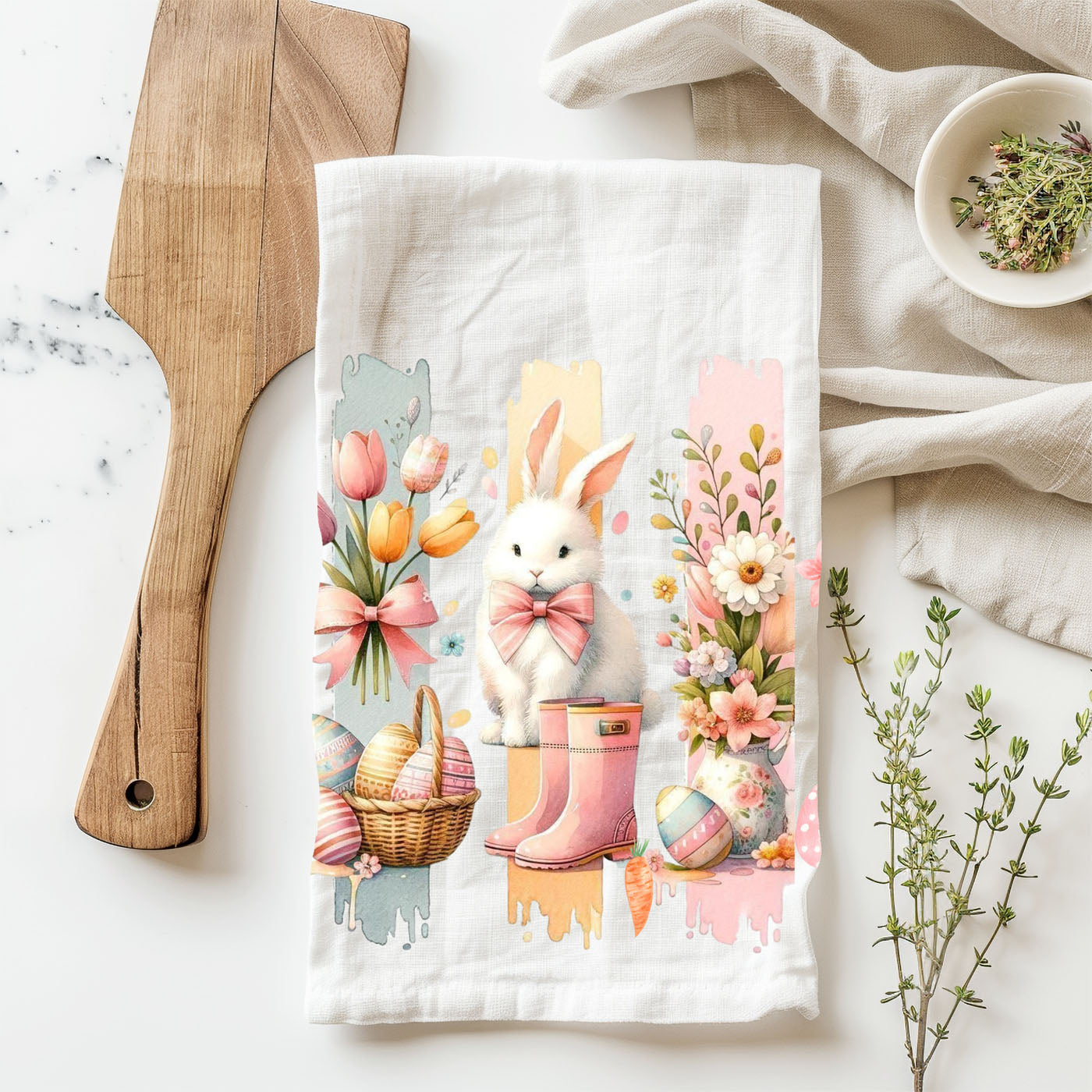 Museum quality watercolor kitchen towel Easter bunny
Gallery wall kitchen towel watercolor spring art
Fine art Easter kitchen towel watercolor bunny floral
Cottagecore aesthetic watercolor towel spring bunny