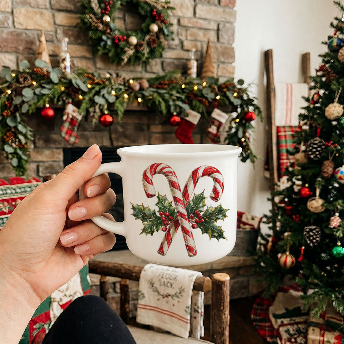 Candy Cane Mug
