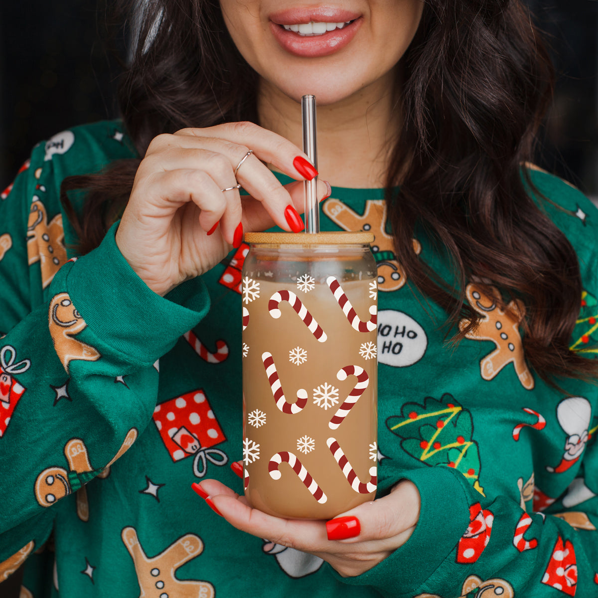 Candy Cane Mug without handle
candy cane mug
candy cane christmas decorations kitchen
Cute Christmas glass cup with straw
Christmas glass cup with lid and straw
Christmas tree glass cup with straw