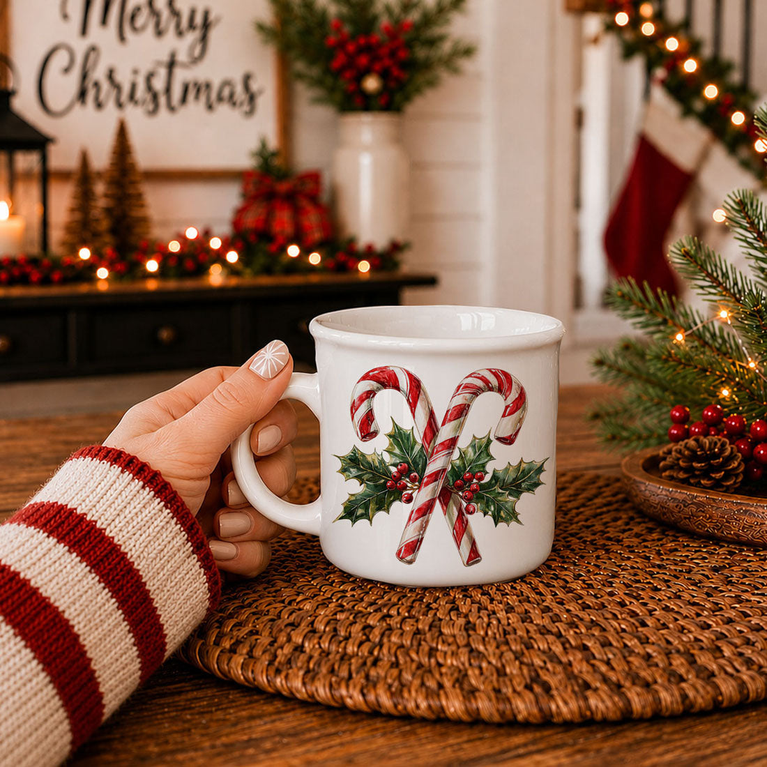 Candy Cane Mug