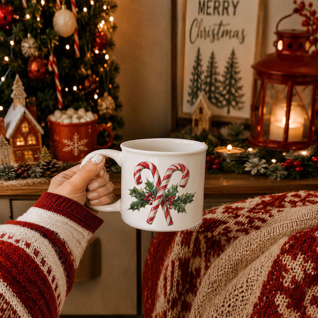 Candy Cane Mug