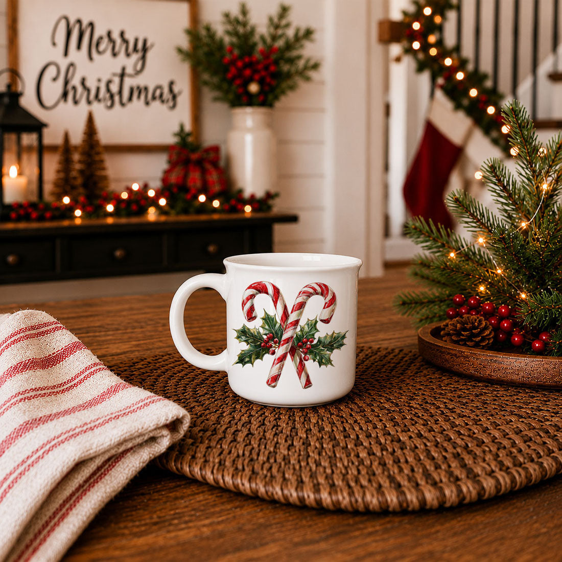 Candy Cane Mug