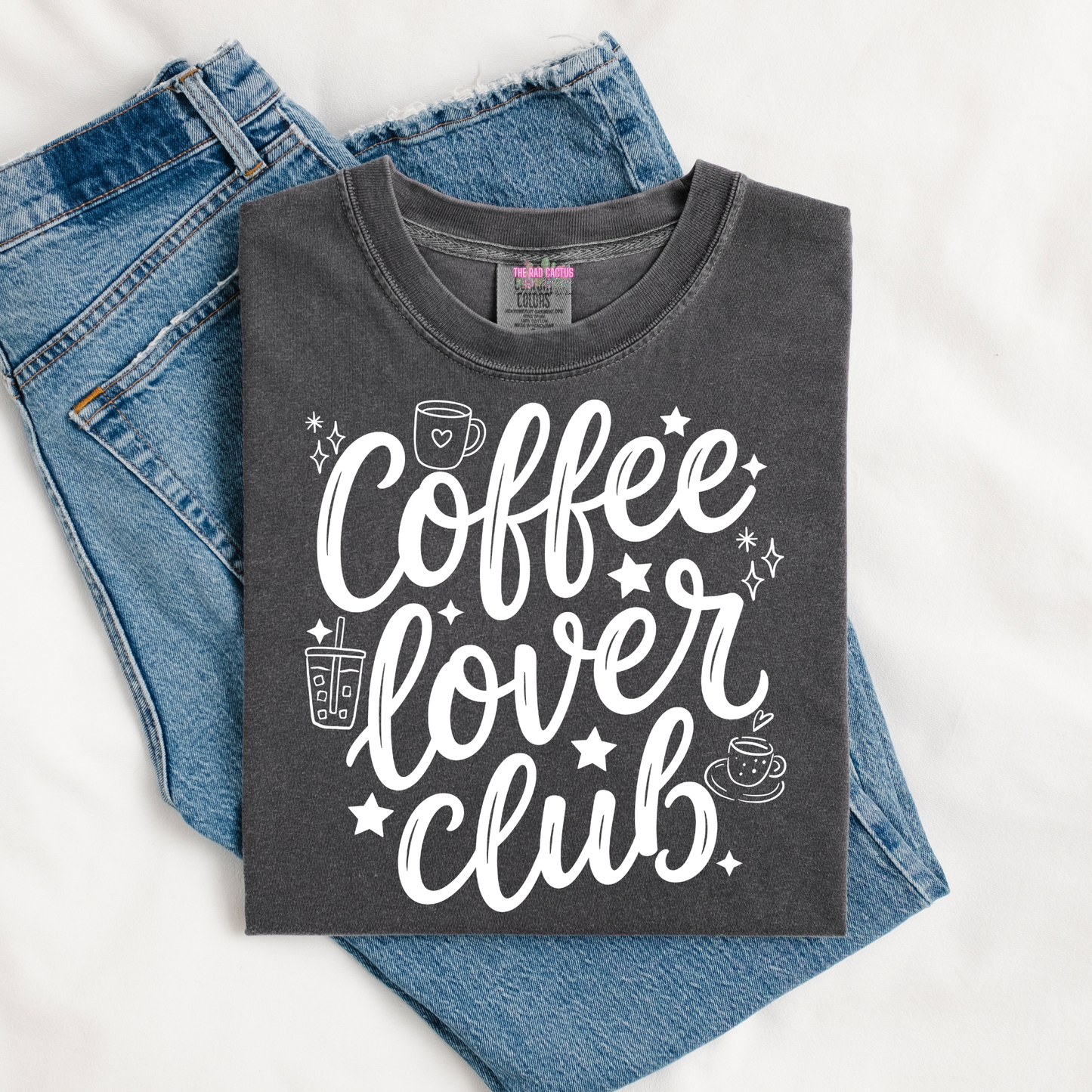 Coffee Lover Club Graphic Tee or Crewneck Sweatshirt
