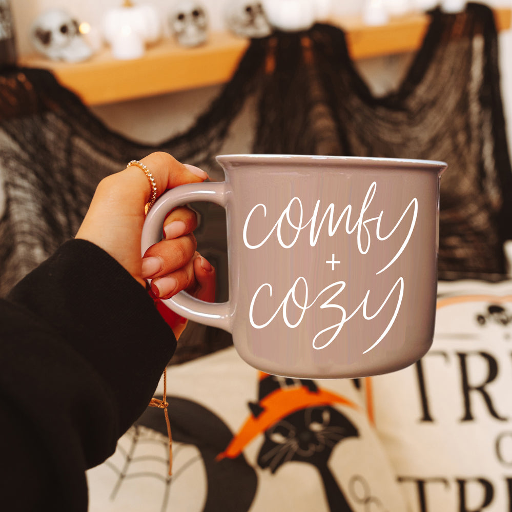 Modern Farmhouse Fall Coffee Mug Comfy Cozy Design
Rustic Modern Autumn Mug Brown Ceramic