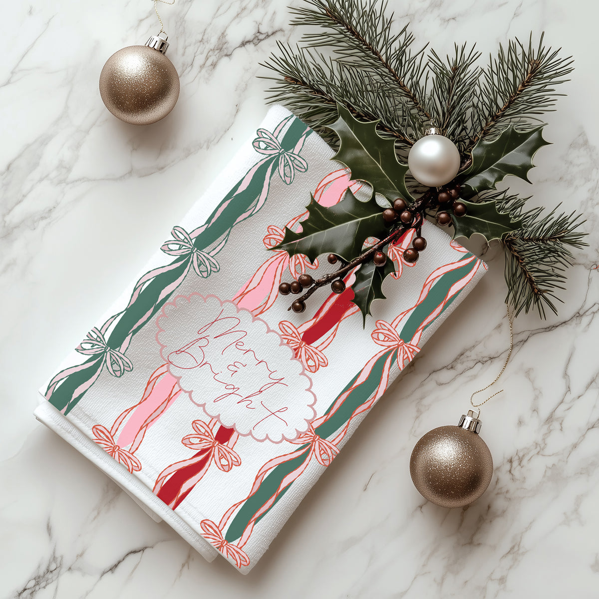 Upscale Christmas kitchen decor
Premium Christmas kitchen towel bow
Elevated holiday home decor kitchen