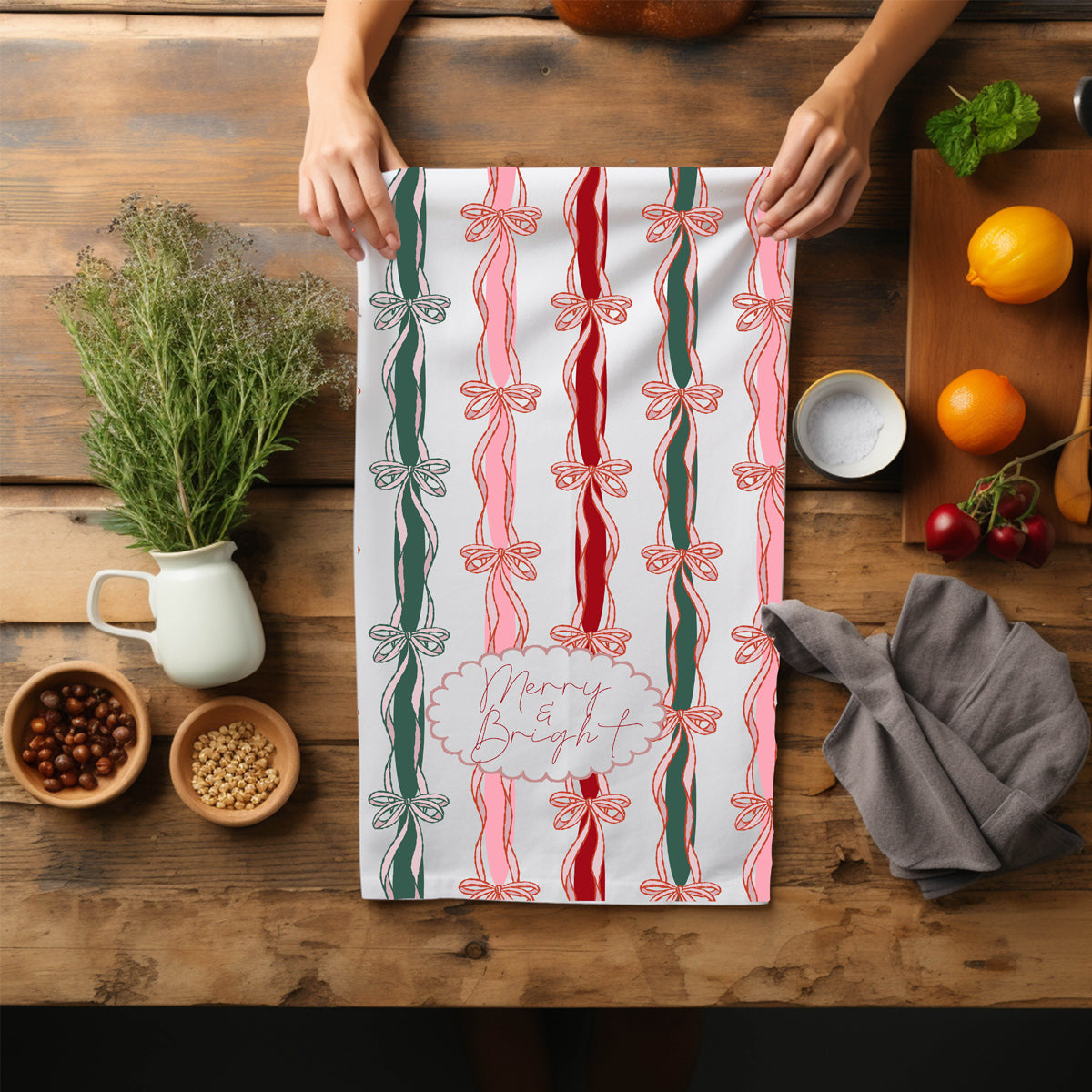 Christmas gift kitchen towel ribbon
Holiday kitchen towel gift elegant
Merry bright kitchen towel gift
Holiday seasonal kitchen towel
Christmas seasonal kitchen styling
Winter kitchen accent towel