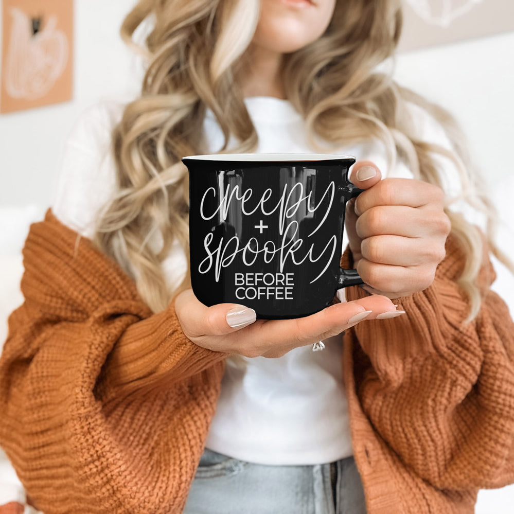 Funny Halloween coffee mug
Sarcastic spooky cup
Coffee humor Halloween mug
Creepy morning jokes cup
Spooky coffee quotes mug