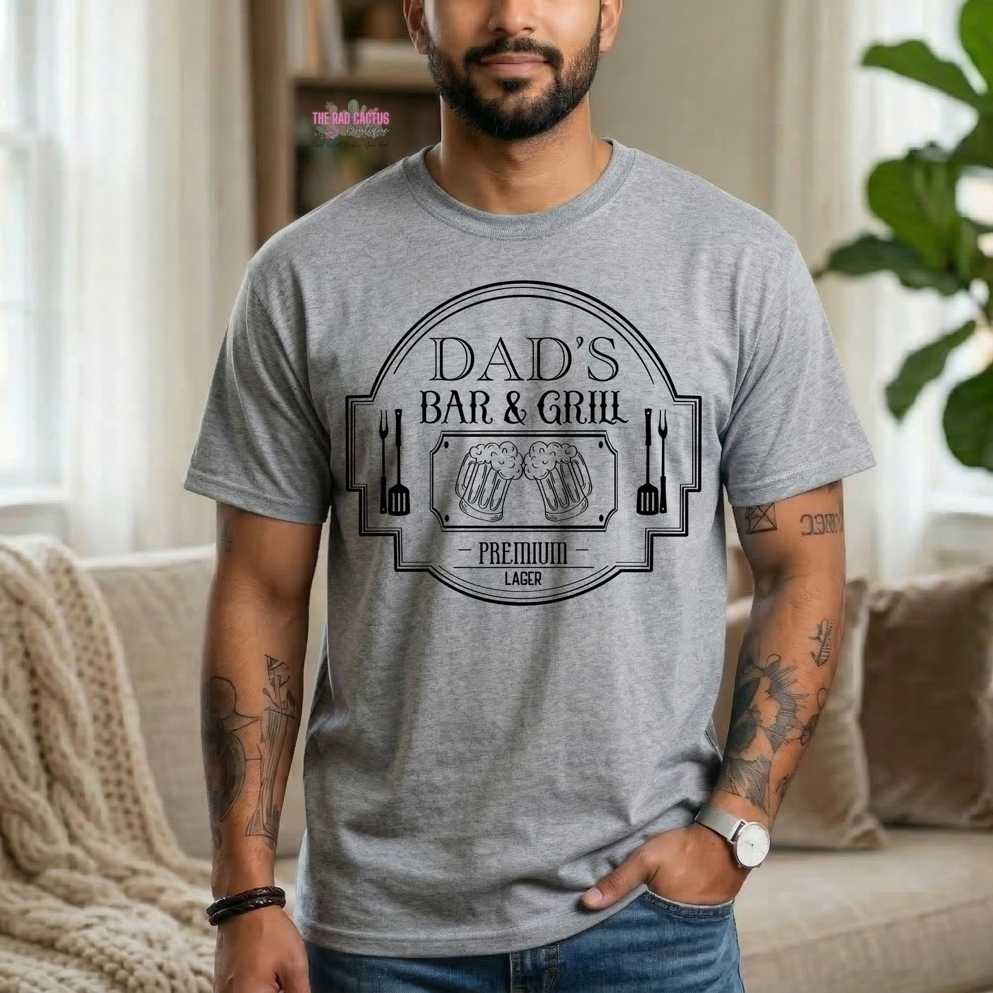 Dad's Bar & Grill Graphic Tee or Crewneck Sweatshirt