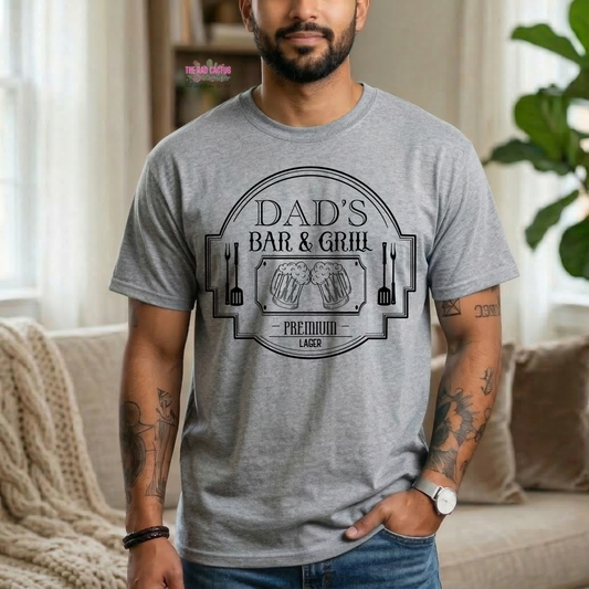 Dad's Bar & Grill Graphic Tee or Crewneck Sweatshirt