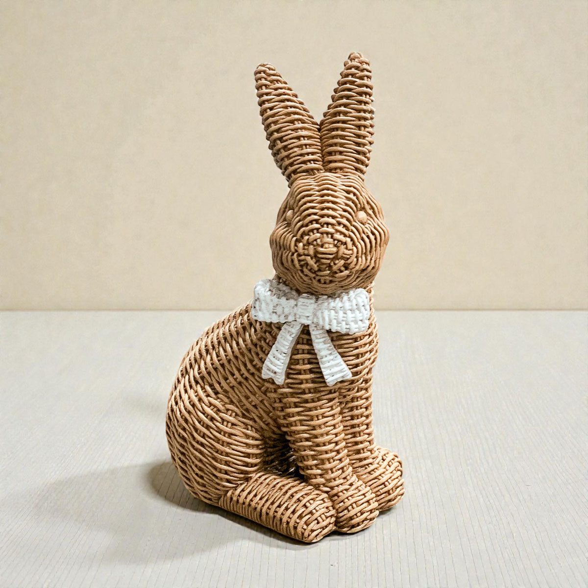 Basketweave Resin Easter Bunny