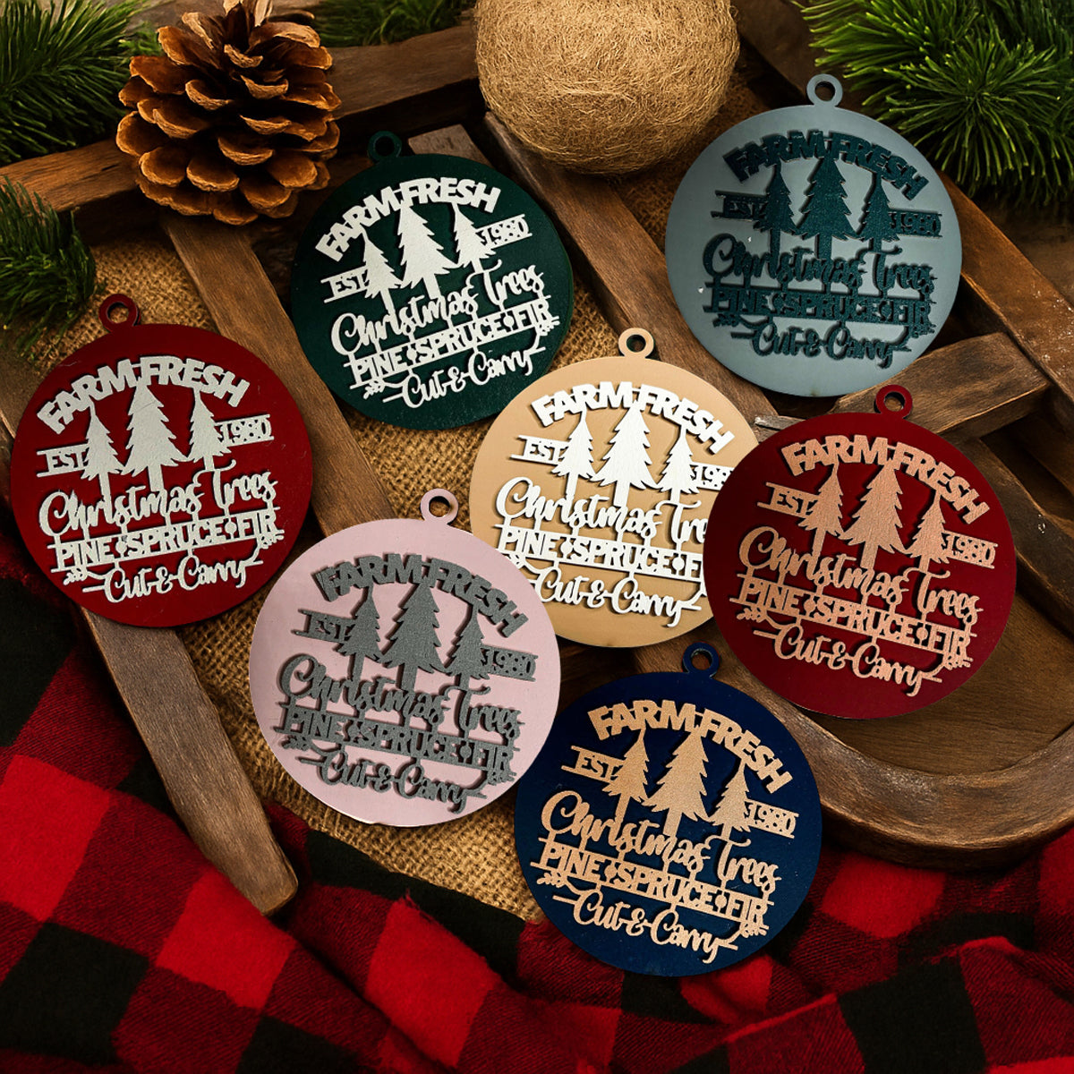 Farm Fresh Ornament 12 Colors