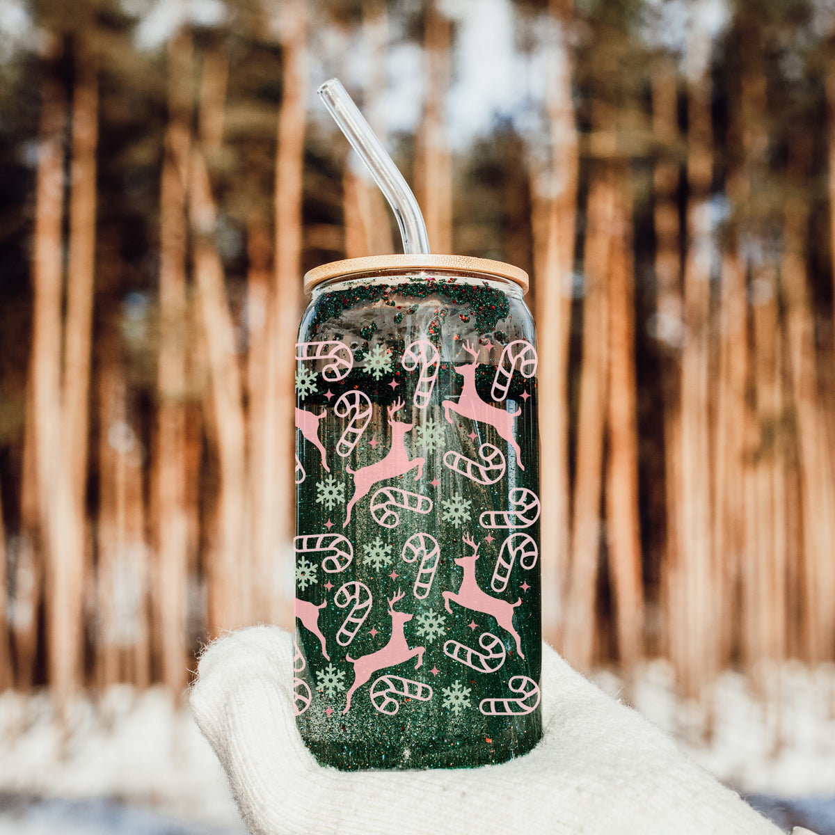 Being Festive Glass Cup