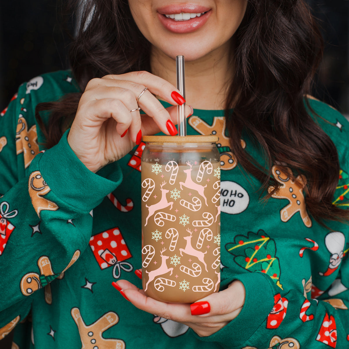 Being Festive Glass Cup