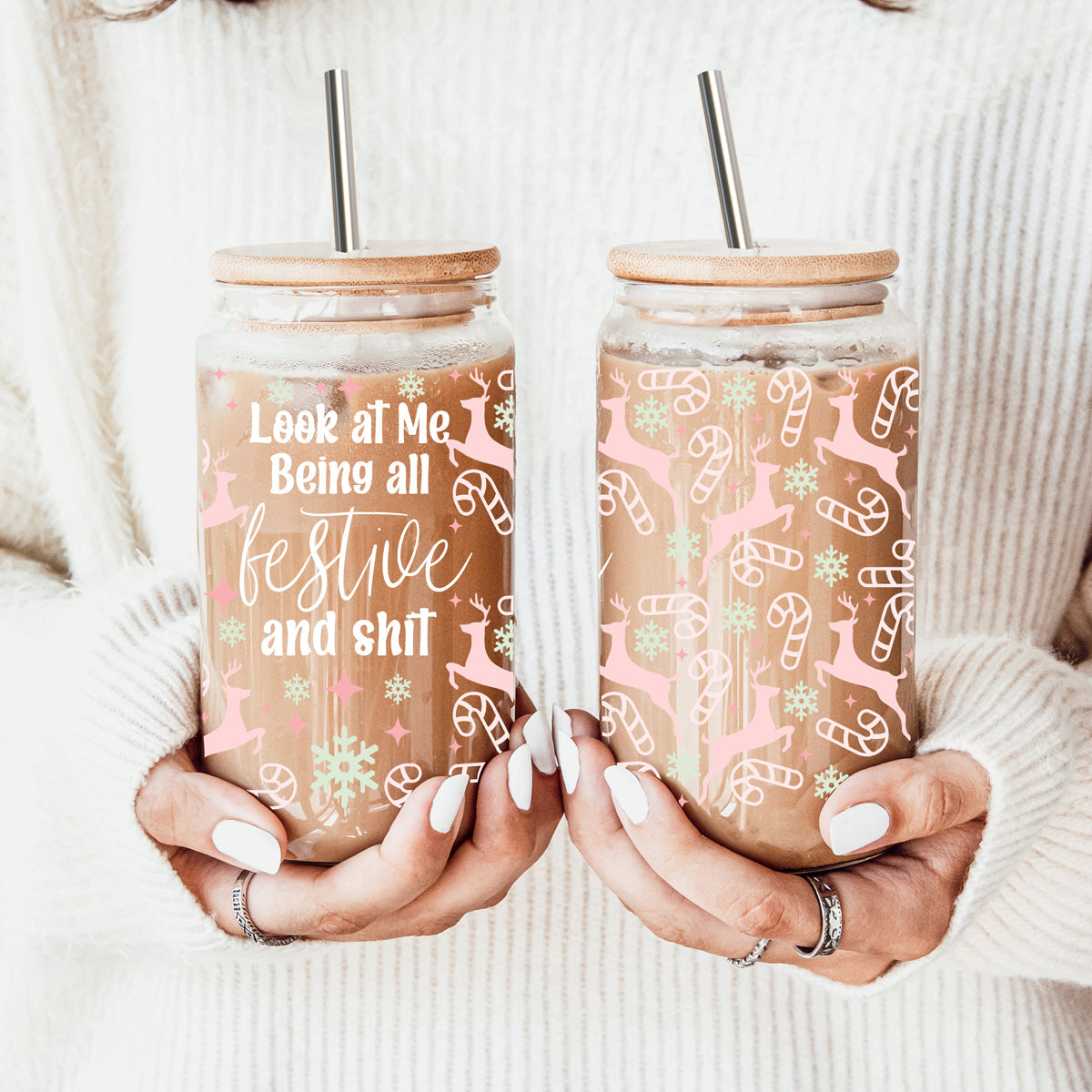 Being Festive Glass Cup