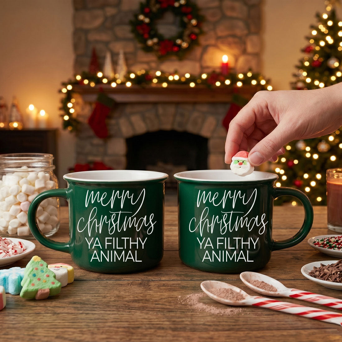 Christmas coffee mug with personality
hilarious holiday coffee lover gift
funny winter coffee mug
sarcastic holiday ceramic drinkware
Christmas laugh coffee cup