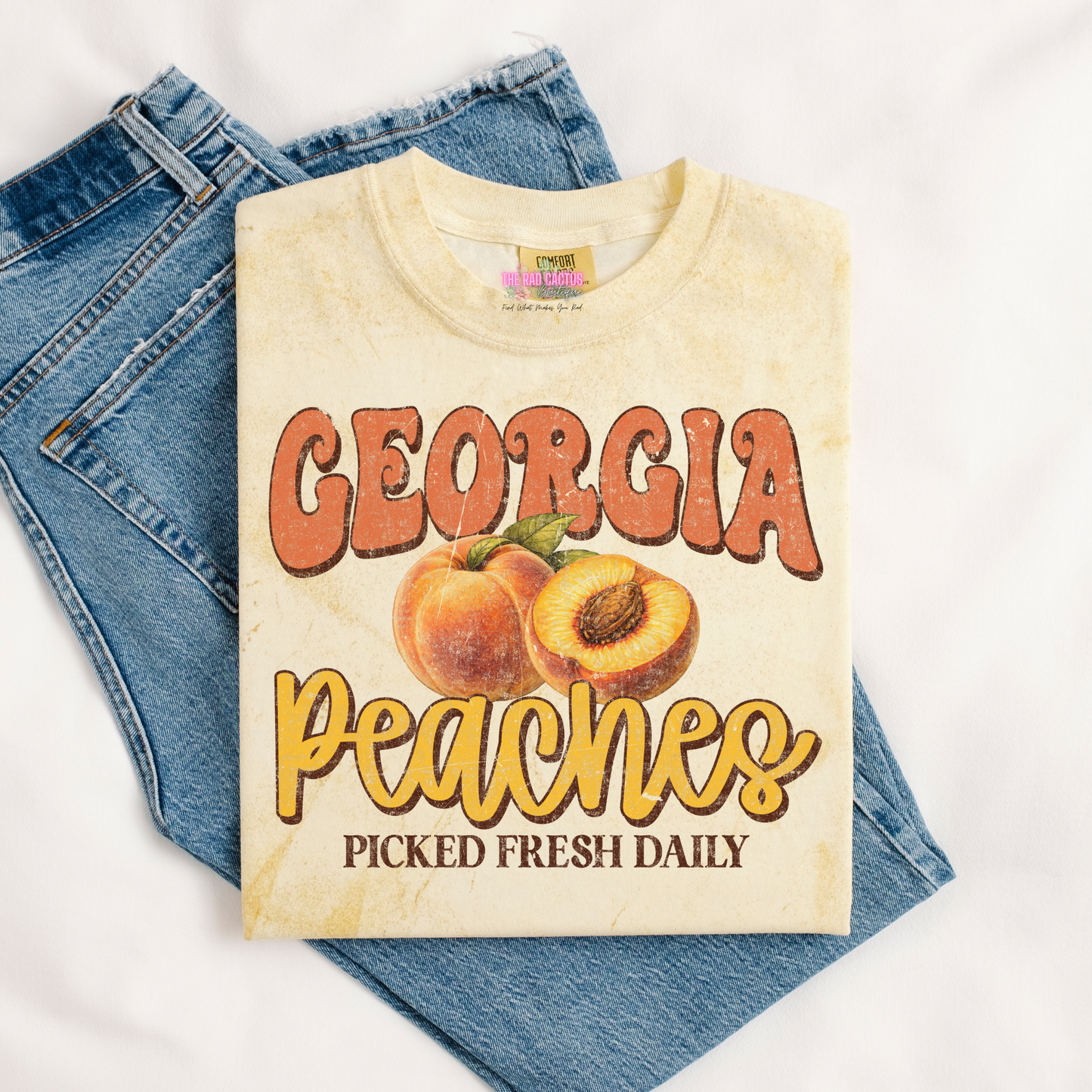 Georgia Peaches Graphic Tee or Crewneck Sweatshirt