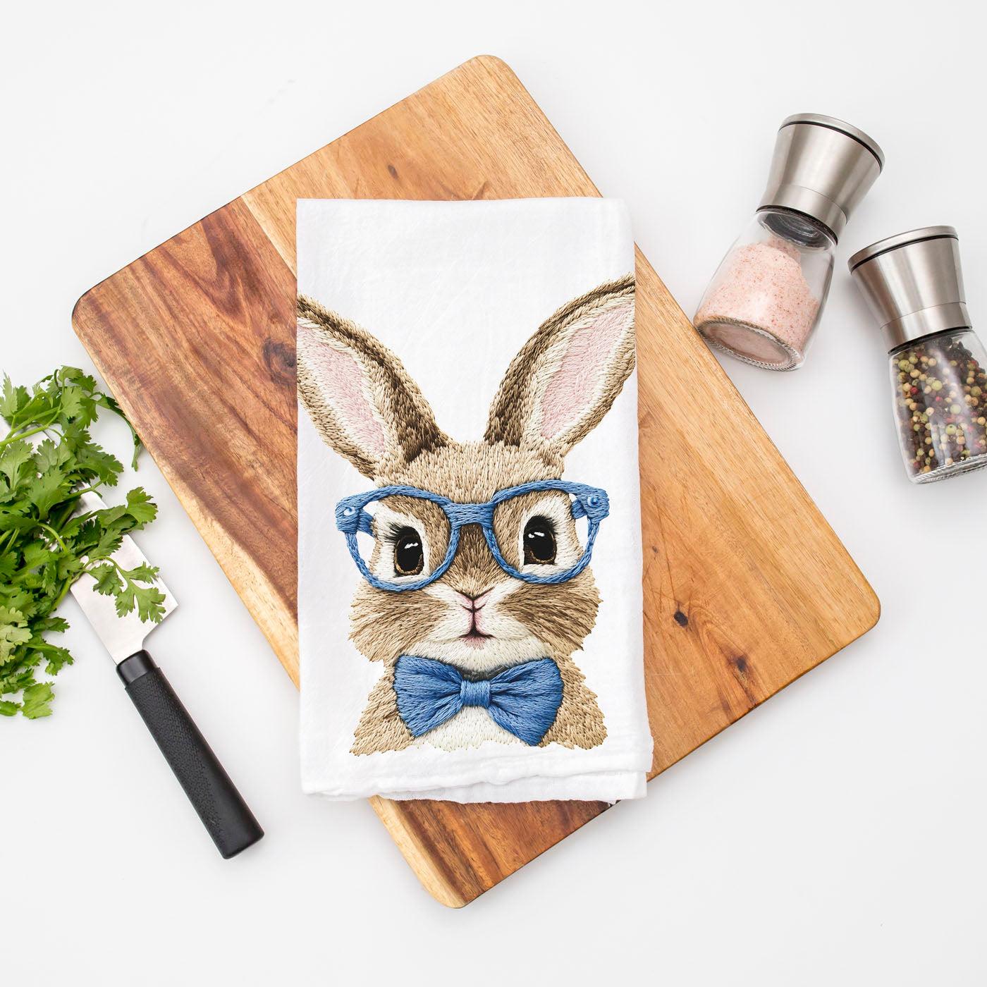 Raised embroidery bunny kitchen towel 3D texture
Dimensional stitching bunny dish towel blue pink Easter
Textured embroidery bunny kitchen towel glasses spring
3D needlework bunny towel embroidered farmhouse