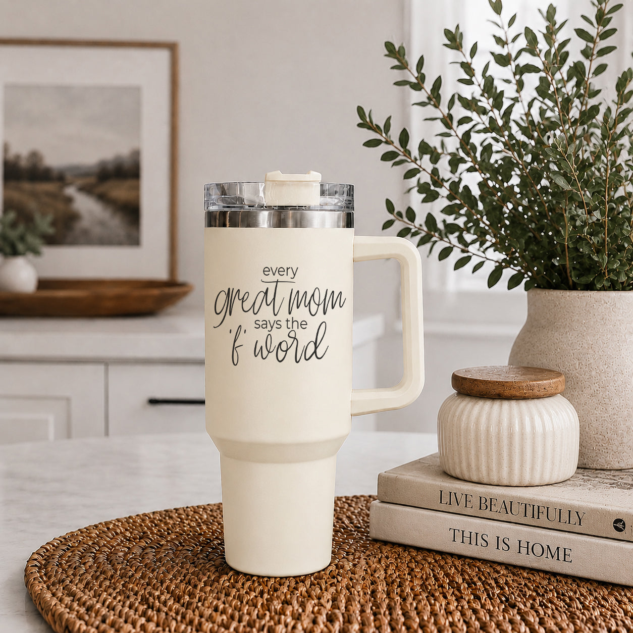 Mom Says The F Word Tumbler