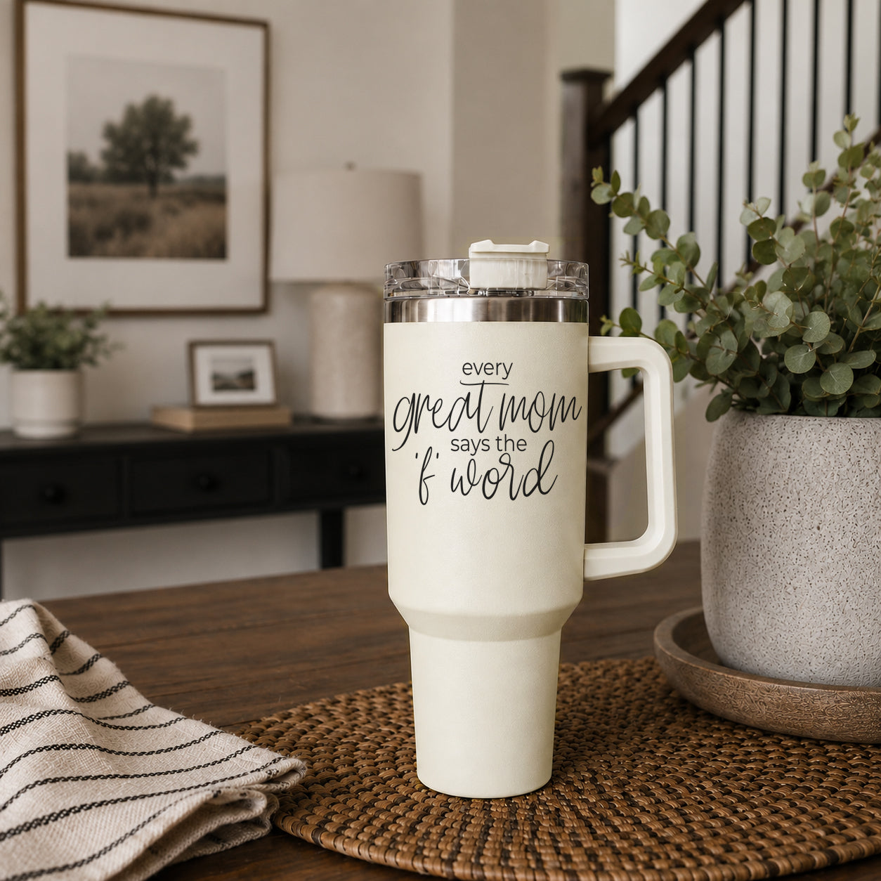 Mom Says The F Word Tumbler