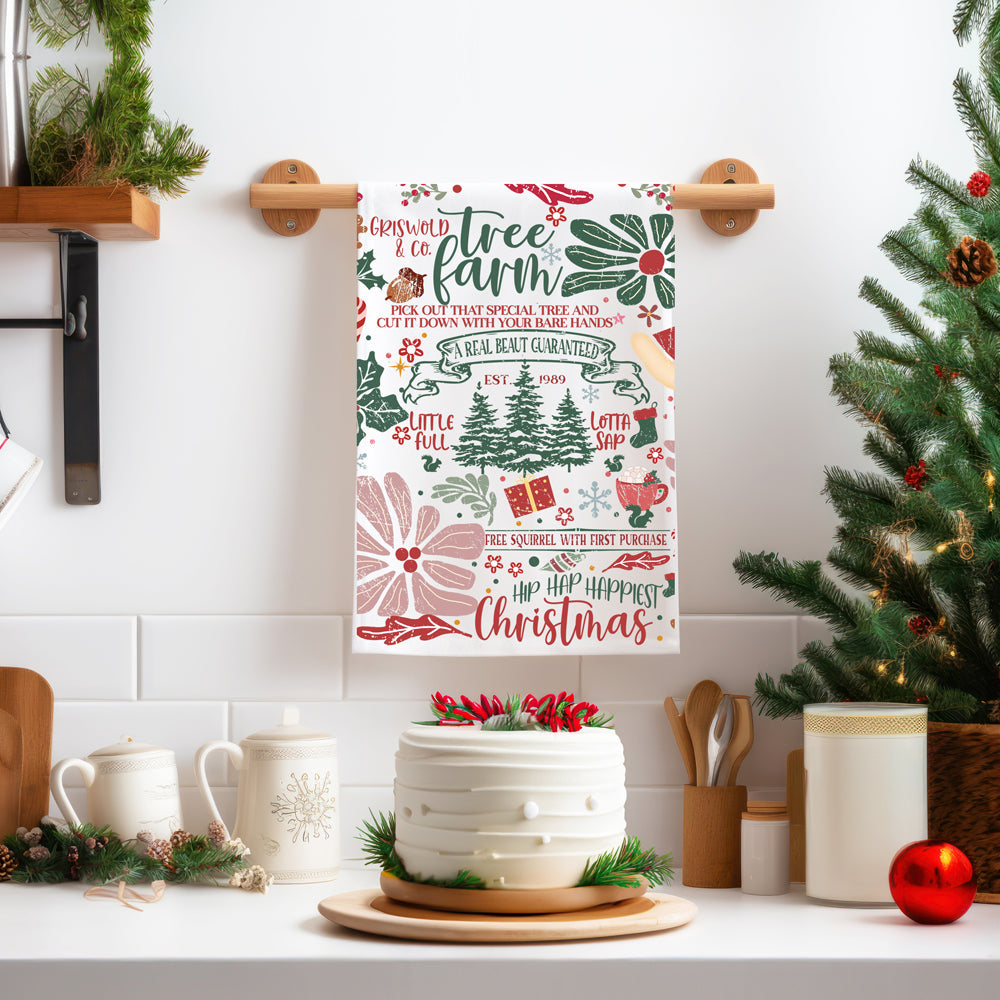 Funny holiday home decor towel
Witty Christmas kitchen essentials
Farmhouse Christmas kitchen towel