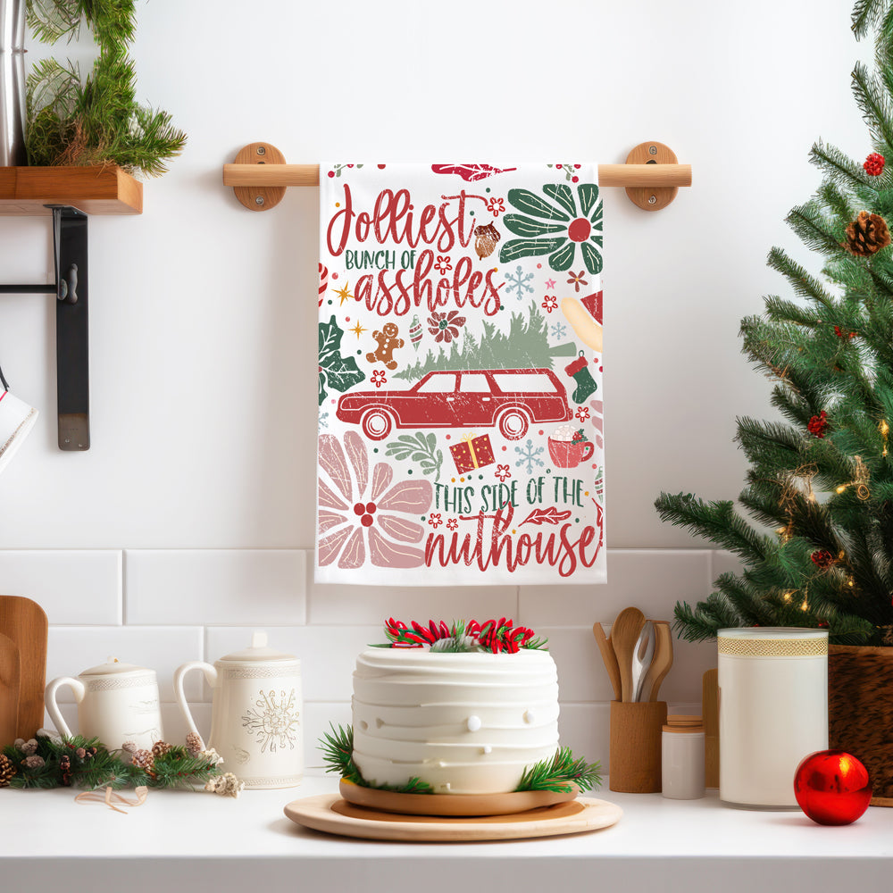 Rustic Christmas home decor towel
Country holiday kitchen towel gift
Farmhouse Christmas kitchen essentials