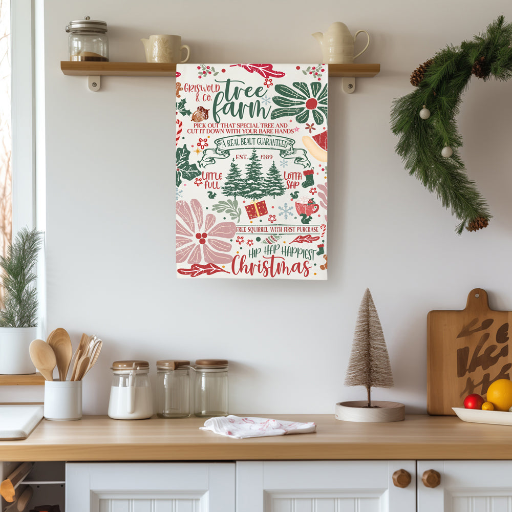 Griswold tree farm kitchen towel cotton
Christmas family vacation kitchen decor
Griswold holiday kitchen towel gift