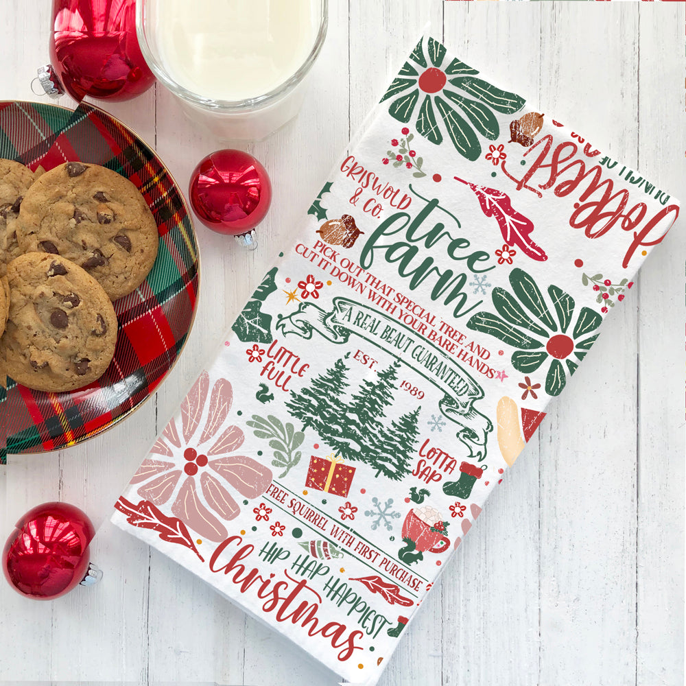 National Lampoon Christmas kitchen towel
Christmas Vacation movie kitchen decor
Clark Griswold kitchen towel design