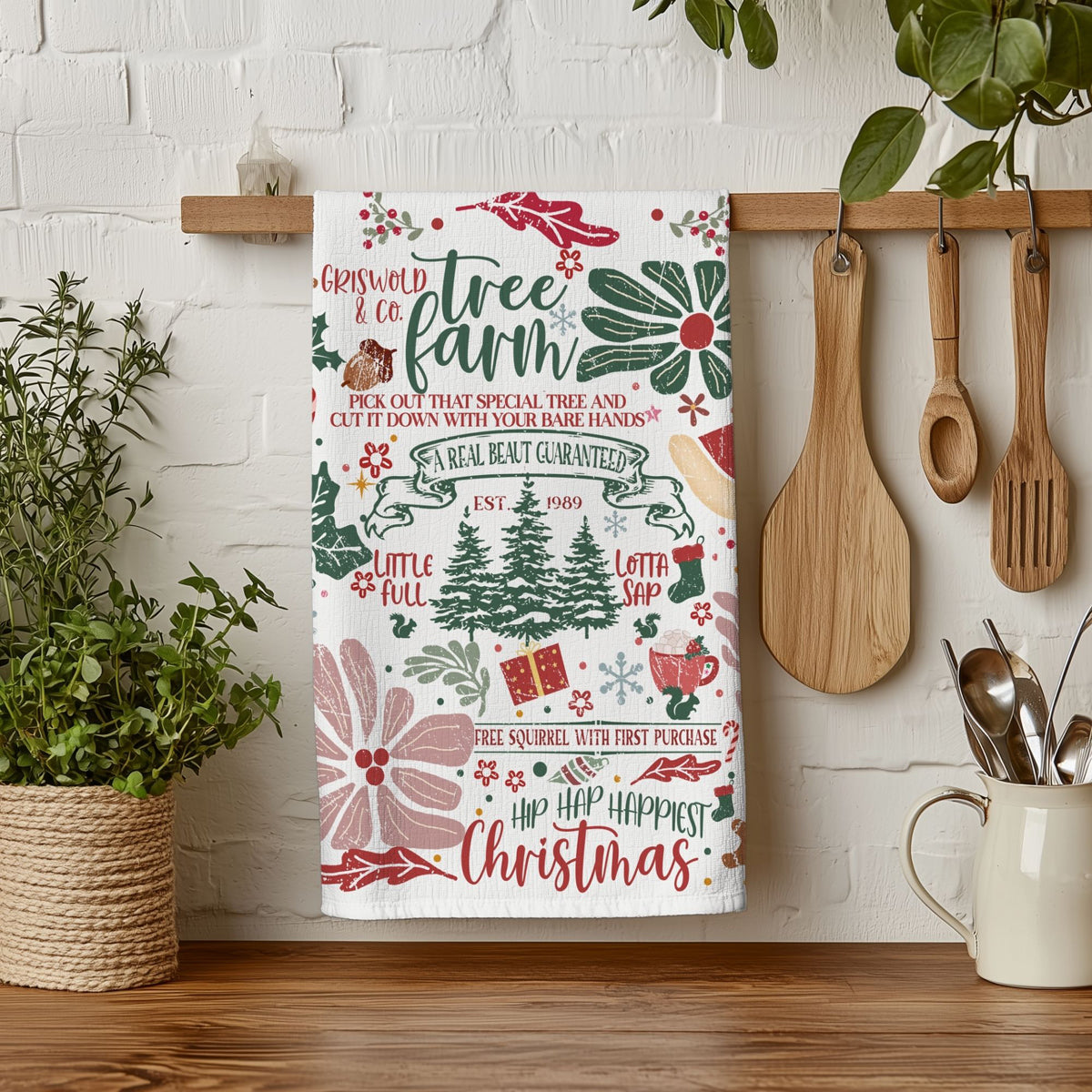 Holiday kitchen decor Instagram worthy
Trendy Christmas kitchen towel gift
Viral Christmas kitchen decor