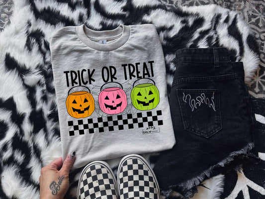 Trick or Treat Buckets Tee/Sweatshirt