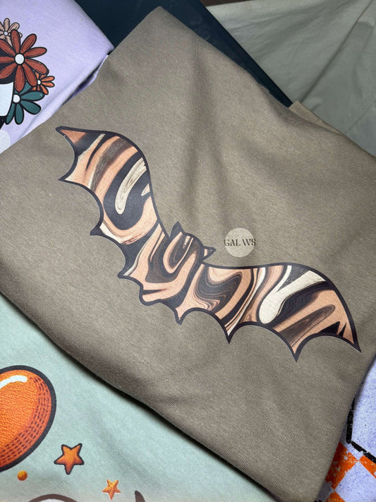 Halloween Marbled Bat Tee/Sweatshirt