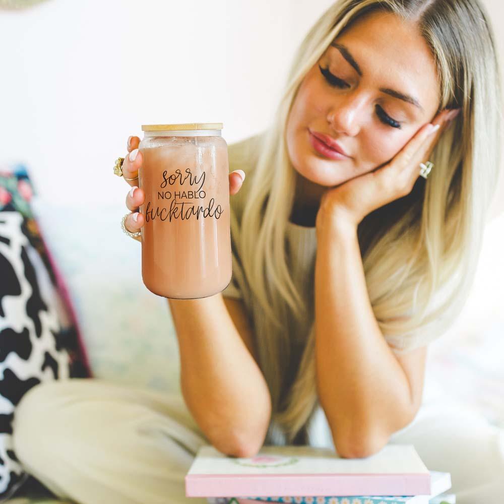 No Hablo Glass Cup