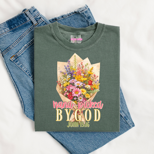 Hand-Picked by God Graphic Tee or Crewneck Sweatshirt