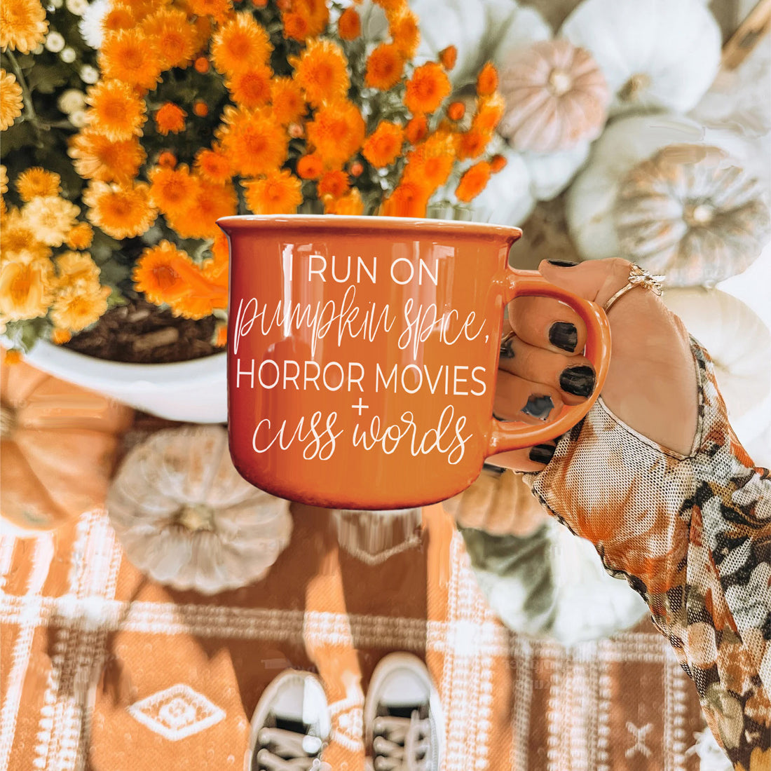 Scary Movie Fan Birthday Gift Coffee Cup
Spooky Season Coffee Cup Design
Stylish PSL Fan Coffee Cup Orange
PSL mug collection
Adult humor fall cups