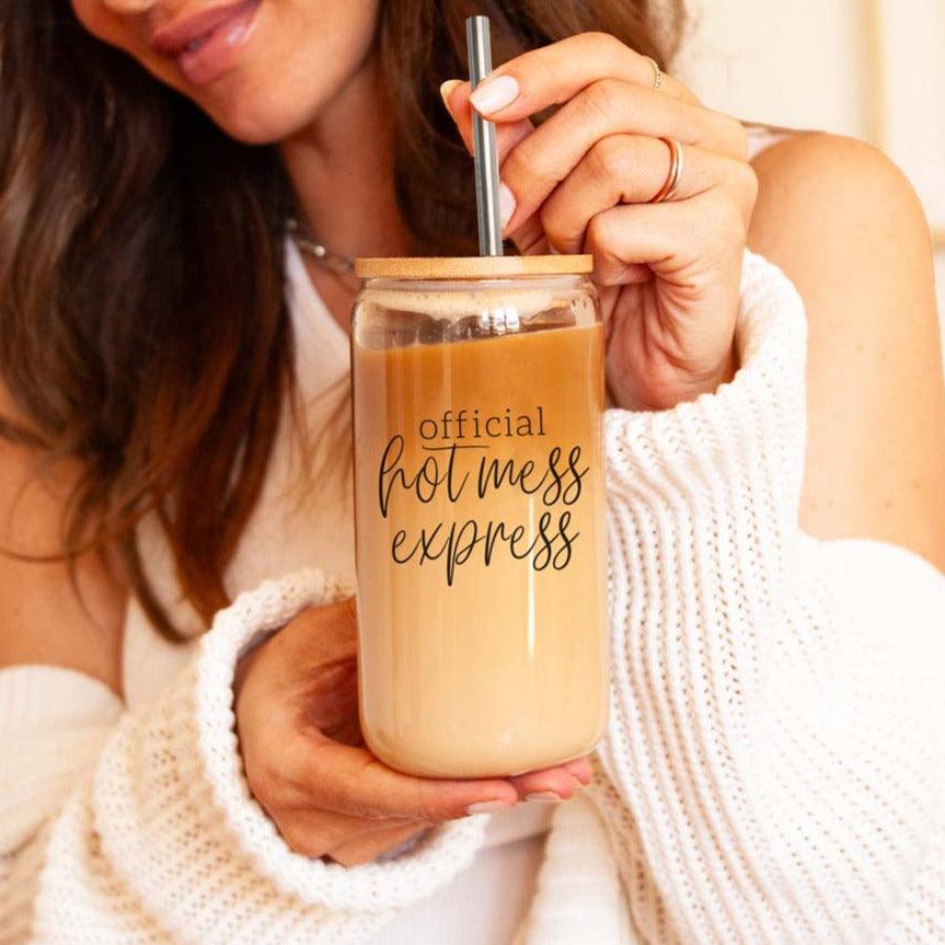 Hot Mess Express Glass Cup
