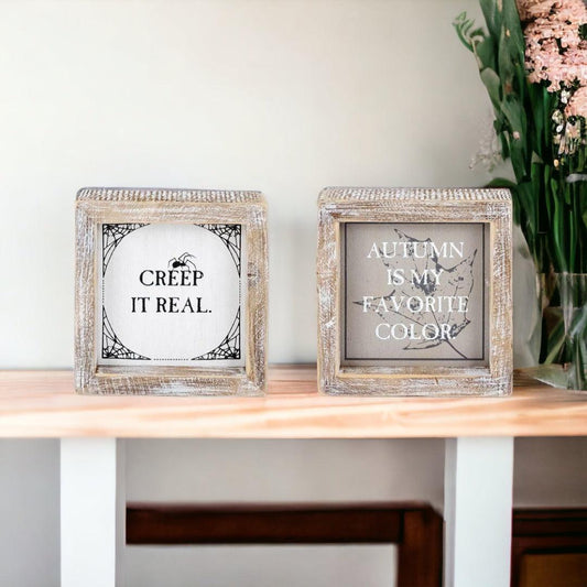Unique Halloween Signs and Fall signs for home decorating