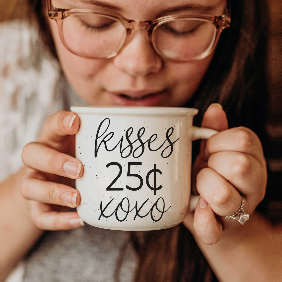 Kisses Glass Cup