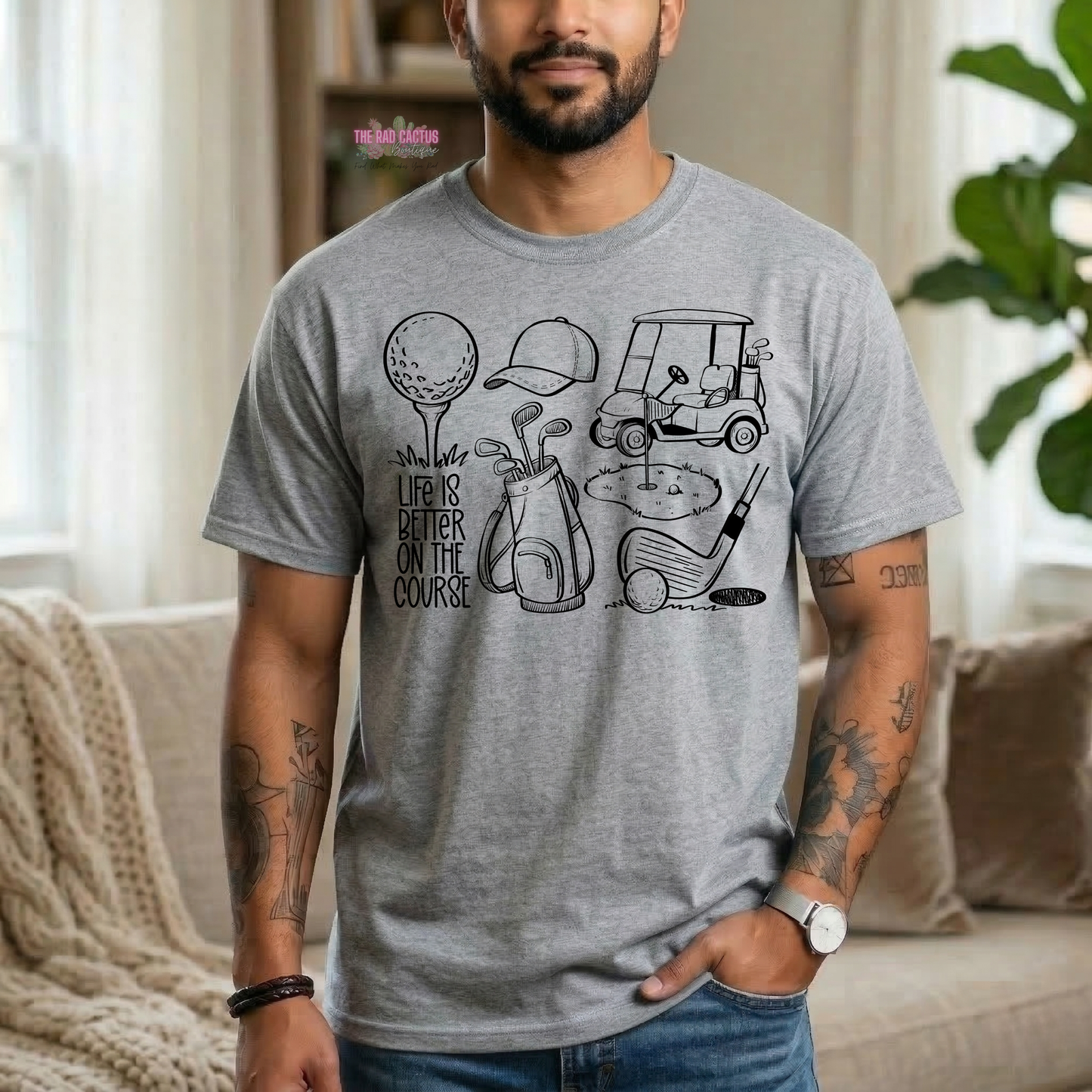 Life Is Better On The Course Graphic Tee or Crewneck Sweatshirt