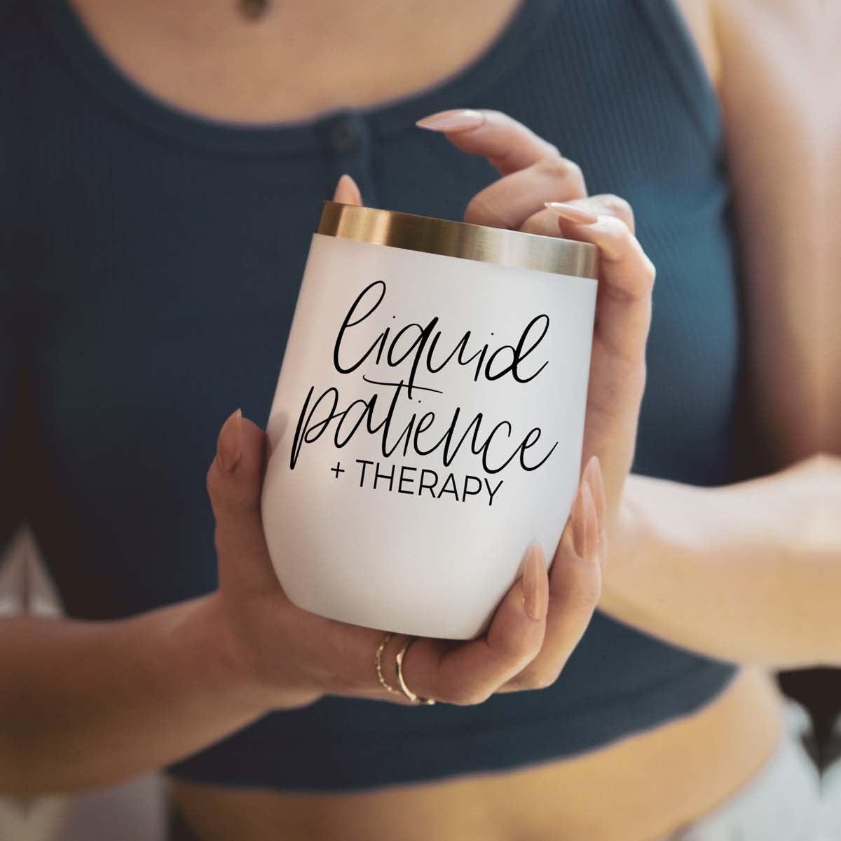 Liquid Patience Wine Tumbler