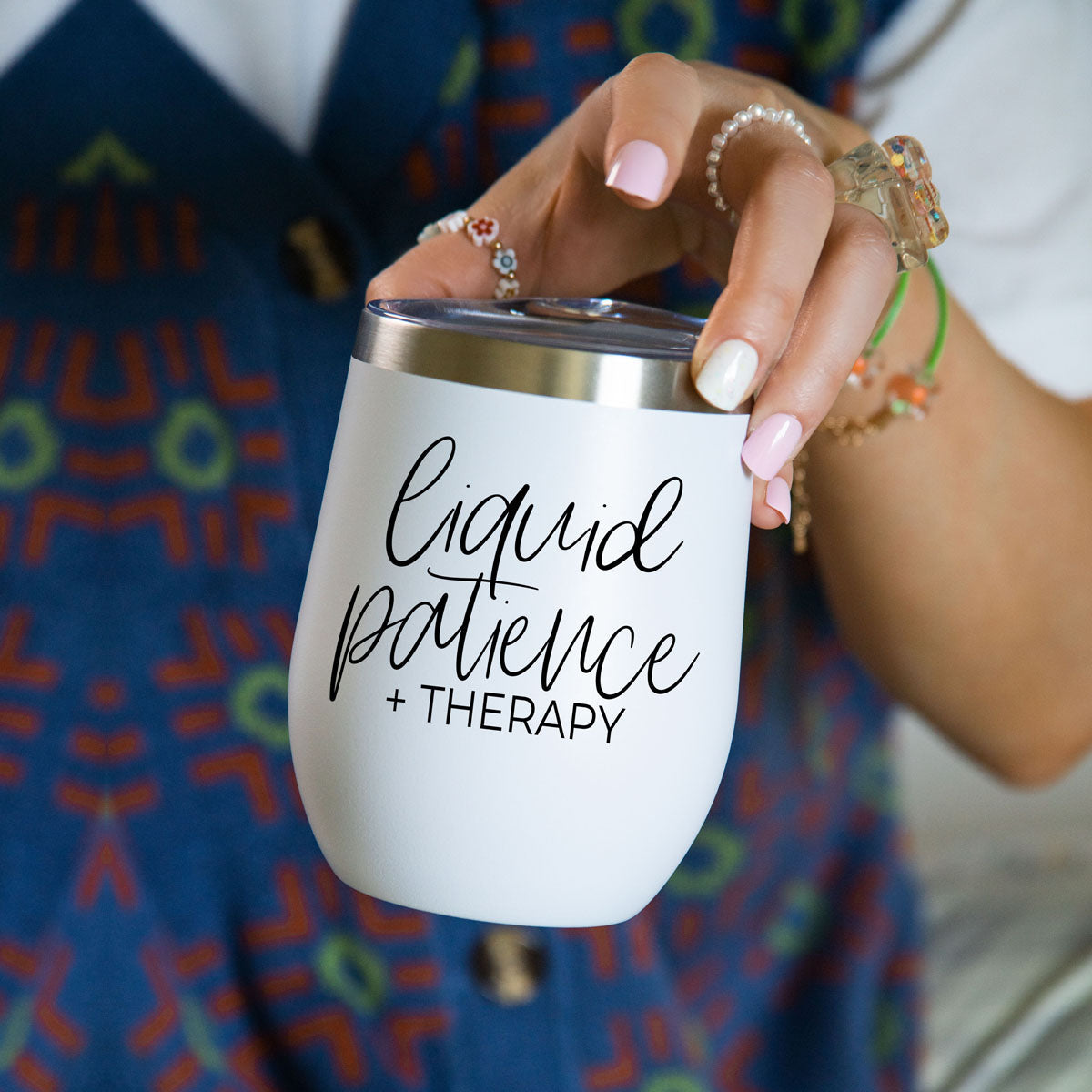 Liquid Patience Wine Tumbler
