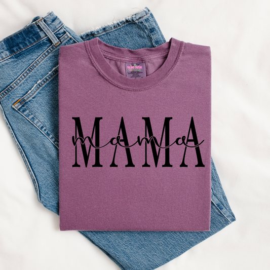 Mama Script Graphic Tee or Crewneck Sweatshirt
