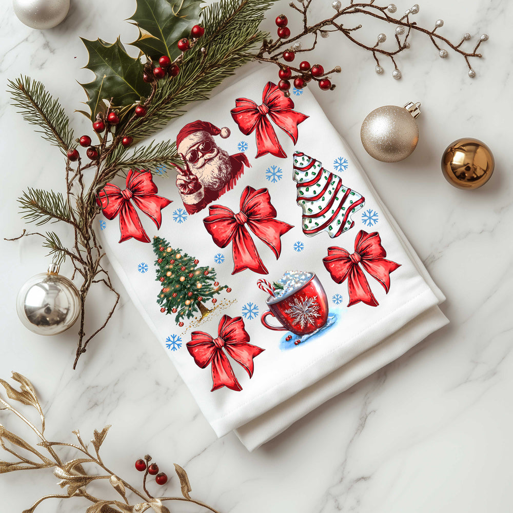 Christmas coquette gift ideas in bulk
Coquette Christmas kitchen essentials
Christmas bow style kitchen towel
Wholesale Bow style Christmas home decor