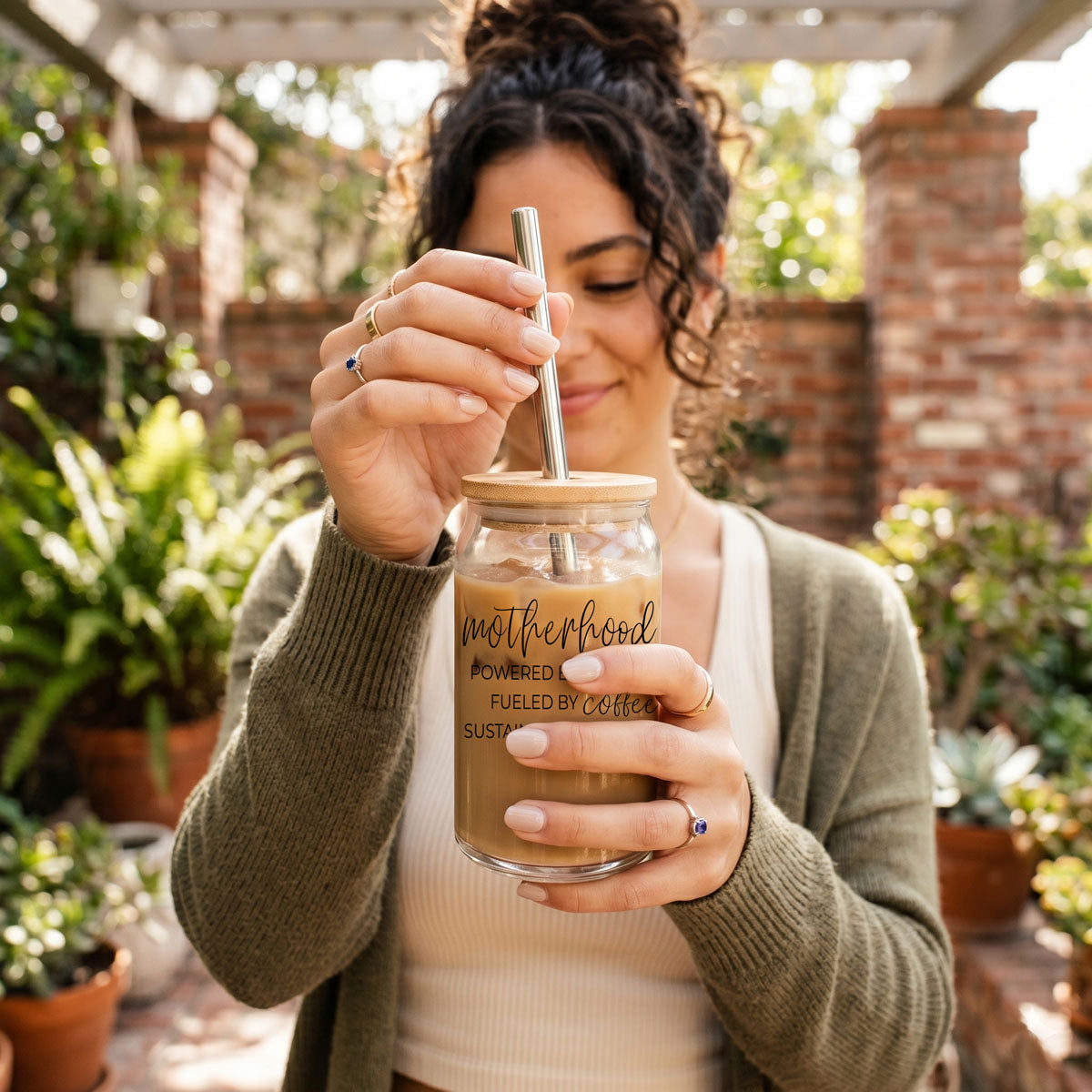 Motherhood Glass Cup