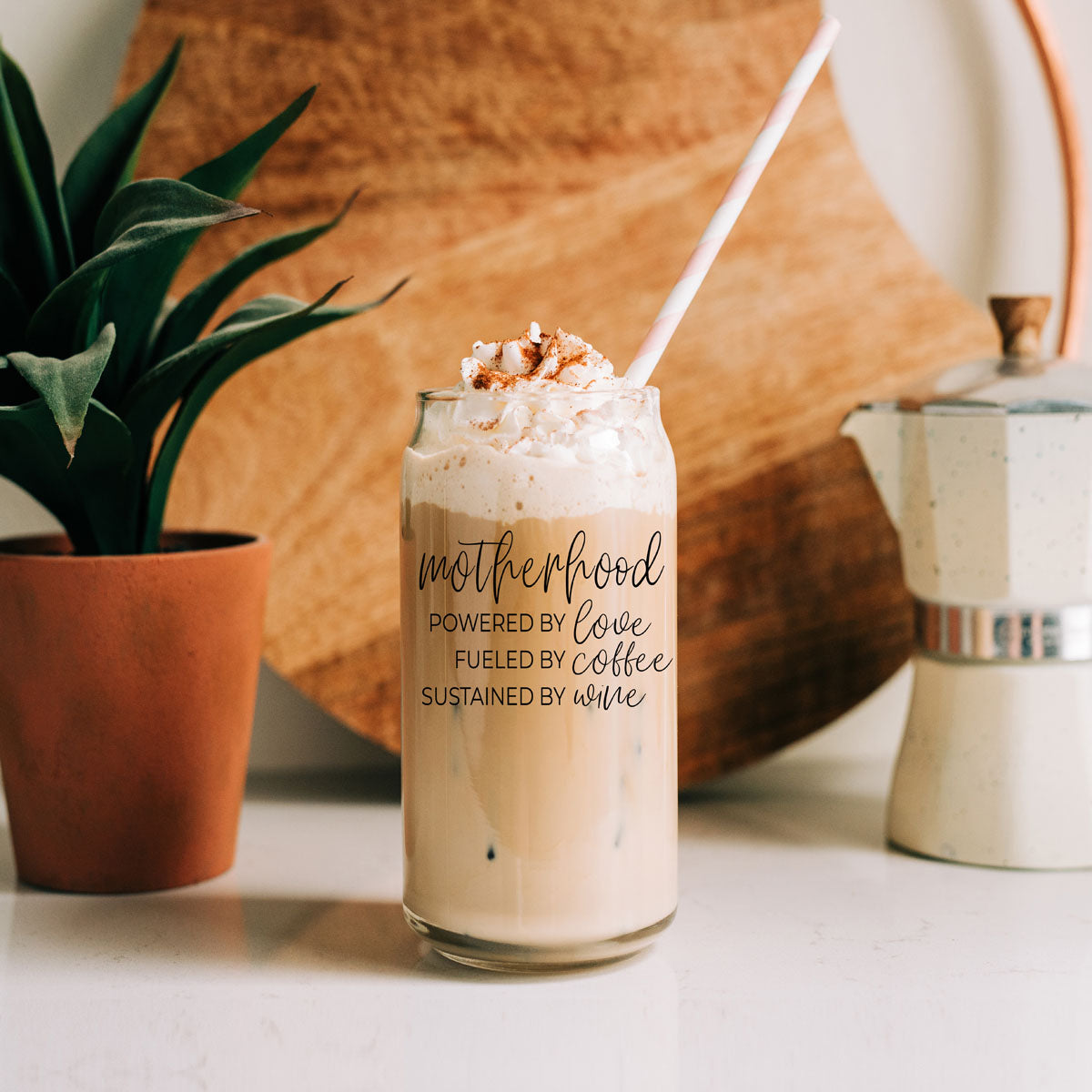 Motherhood Glass Cup