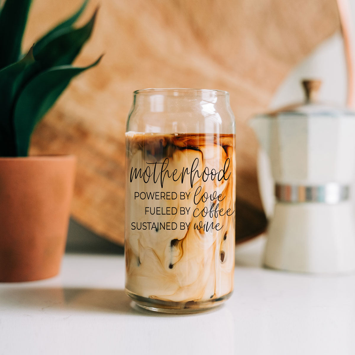 Motherhood Glass Cup