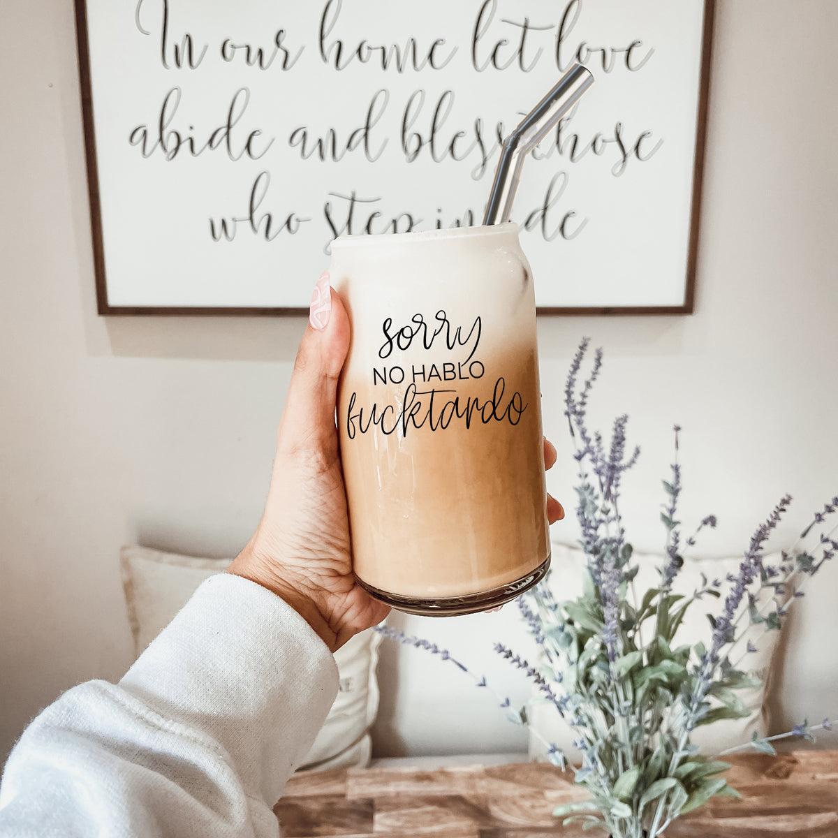 No Hablo Glass Cup